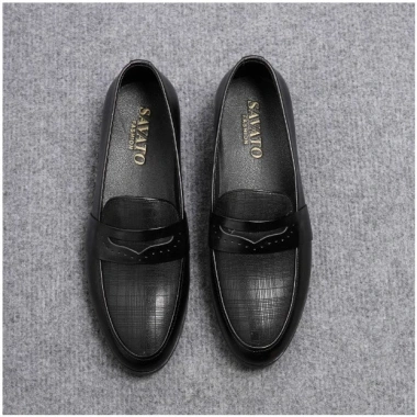 Giày Lười Nam Công Sở Da Bò 100% - Đệm êm, Độ Bền Cao, Giá 339.000 VND 2