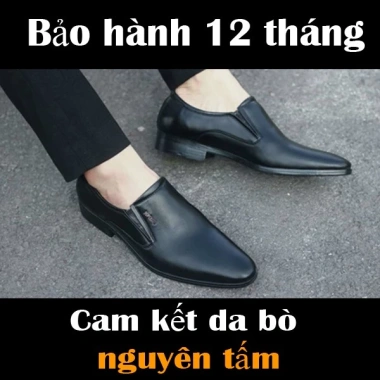 Giày Lười Nam Công Sở Mõm Nhọn Da Bò Nhập Khẩu Đen 2H Giá Ưu Đãi 285.000 2 Giày Lười Nam Công Sở Mõm Nhọn Da Bò Nhập Khẩu Đen 2H Giá Ưu Đãi 285.000 2