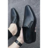 Giày Lười Nam Công Sở Mõm Nhọn Da Bò Nhập Khẩu Đen 2H Giá Ưu Đãi 285.000 3