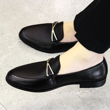 Giày Lười Nam Công Sở Quảng Châu G16 Da Mềm Cao Cấp Size 38-43 Đen Giá 850k