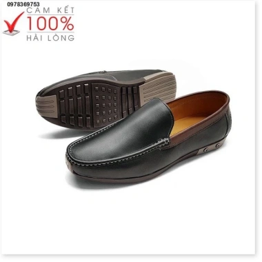 Giày Lười Nam Da Bò Cao Cấp - Giá Ưu Đãi 2.2 Triệu, Đệm êm, Phong cách sang trọng