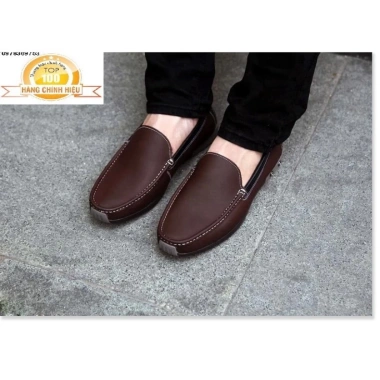 Giày Lười Nam Da Bò Cao Cấp - Giá Ưu Đãi 2.2 Triệu, Đệm êm, Phong cách sang trọng