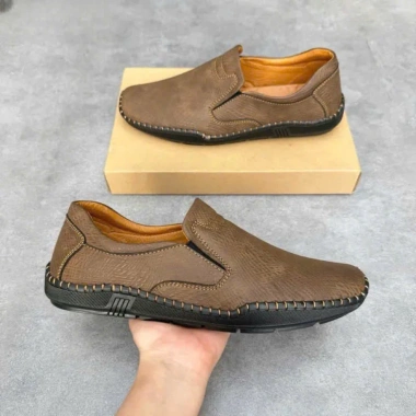 Giày Lười Nam Da Bò Cao Cấp, Khâu Tay Đủ Size, Thời Trang 225k – Giảm Giá