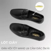 Giày lười nam da bò cao cấp LuxWear đen, đế khâu, bảo hành 24 tháng, giá 650k 4