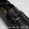 Giày lười nam da bò cao cấp LuxWear đen, đế khâu, bảo hành 24 tháng, giá 650k 5