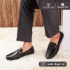 Giày lười nam da bò cao cấp LuxWear đen, đế khâu, bảo hành 24 tháng, giá 650k 6