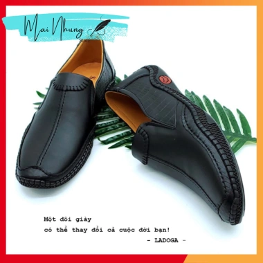 Giày Lười Nam Da Bò Cao Cấp – Thanh Lịch Đen/Nâu, Giá Giảm 275.000đ