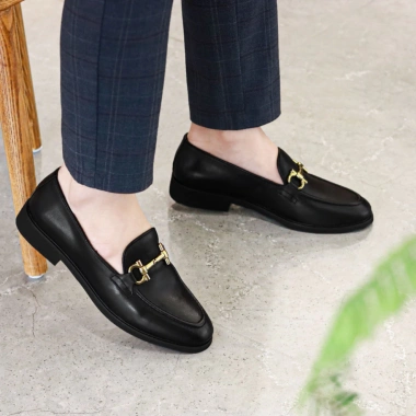 Giày Lười Nam Da Bò Đen G01 Size 38-44, Thật 24 tháng bảo hành, Giá 522.500₫