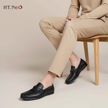Giày lười nam da bò HT.NeO 338_F - Đế bệt da sần, hạt kim loại, trẻ trung, 520.000₫ 9 Giày lười nam da bò HT.NeO 338_F - Đế bệt da sần, hạt kim loại, trẻ trung, 520.000₫ 9