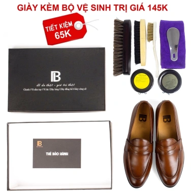 Giày lười nam da bò nappa G120 Bụi hộp sang - bảo hành 12 tháng, giá 545.000 VND