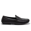 Giày lười nam da nubuck RANYBELT Đế cao su chống trơn, êm ái màu đen 2