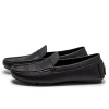 Giày lười nam da nubuck RANYBELT Đế cao su chống trơn, êm ái màu đen 3