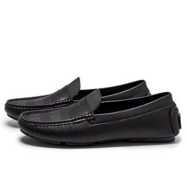 Giày lười nam da nubuck RANYBELT Đế cao su chống trơn, êm ái màu đen 3 Giày lười nam da nubuck RANYBELT Đế cao su chống trơn, êm ái màu đen 3