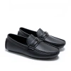 Giày lười nam da nubuck RANYBELT Đế cao su chống trơn, êm ái màu đen 7