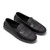 Giày lười nam da nubuck RANYBELT Đế cao su chống trơn, êm ái màu đen 10