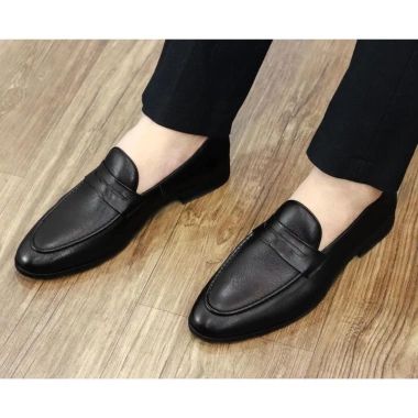 Giày Lười Nam Da PU Mềm Đế Khâu BH 12 Tháng - Giá Ưu Đãi 160.000đ (Mã G075) 2