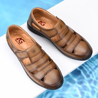 Giày Lười Nam Da Thật AGIAY AG11 – Thiết Kế Thoáng Khí, Form Rộng, Dễ Mang – Giá 495.000đ (Giá gốc 623.700đ) 6