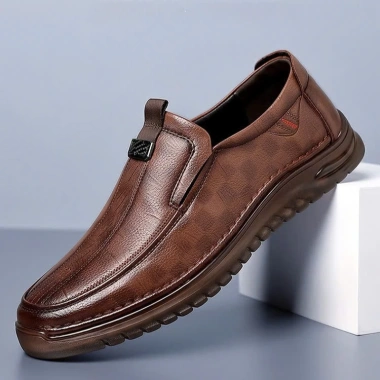 Giày Lười Nam FASASTORE Da Microfitber Lịch Lãm - Đế Nguyên Khối Êm Chân, Giá 250k 2