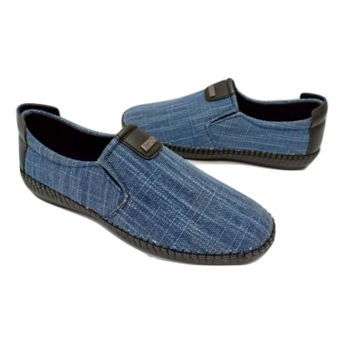 Giày lười nam vải bố xanh X86fashion - Miễn phí ship, giảm còn 690.000₫