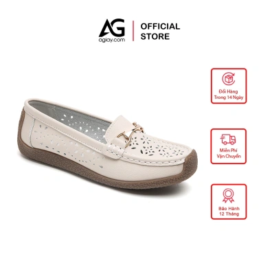 Giày Lười Nữ Da Bò Cao Cấp AG246 Êm Ái Tôn Dáng, Đế Bằng Dễ Phối Mùa Hè - 356.400đ Giày Lười Nữ Da Bò Cao Cấp AG246 Êm Ái Tôn Dáng, Đế Bằng Dễ Phối Mùa Hè - 356.400đ