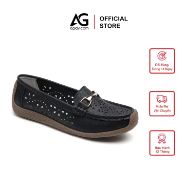 Giày Lười Nữ Da Bò Cao Cấp AG246 Êm Ái Tôn Dáng, Đế Bằng Dễ Phối Mùa Hè - 356.400đ 2 Giày Lười Nữ Da Bò Cao Cấp AG246 Êm Ái Tôn Dáng, Đế Bằng Dễ Phối Mùa Hè - 356.400đ 2