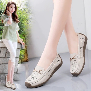 Giày Lười Nữ Da Bò Cao Cấp AG246 Êm Ái Tôn Dáng, Đế Bằng Dễ Phối Mùa Hè - 356.400đ 5 Giày Lười Nữ Da Bò Cao Cấp AG246 Êm Ái Tôn Dáng, Đế Bằng Dễ Phối Mùa Hè - 356.400đ 5