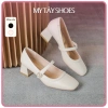 Giày Marry Jane nữ phong cách Anh quốc, gót 5p, size 34-40, giá ưu đãi 399k