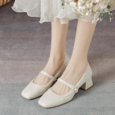 Giày Marry Jane nữ phong cách Anh quốc, gót 5p, size 34-40, giá ưu đãi 399k 2
