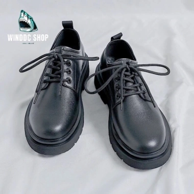 Giày Martin Boots Da Xịn Không Nhăn Phong Thái Anh Ý Ren‑Up Đế Cao 4cm 3,185,000 VNĐ