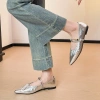Giày Mary Jane Retro Nhật Bản Mũi Nhọn Mềm Đính Hạt Đế Bằng 35-42 - Giảm 23% 9