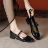 Giày Mary mũi vuông kiểu Pháp 3p cao cấp nữ khuy Miu MJ 24 Giá ưu đãi 210.000 VND 3