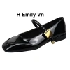 Giày Mary mũi vuông kiểu Pháp 3p cao cấp nữ khuy Miu MJ 24 Giá ưu đãi 210.000 VND 6