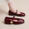Giày Mary mũi vuông kiểu Pháp 3p cao cấp nữ khuy Miu MJ 24 Giá ưu đãi 210.000 VND 9