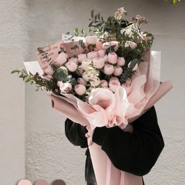 Giấy Mếch Bông 30x30cm 40 tờ không thấm nước lót bó hoa quà Sam Flory 10.000đ