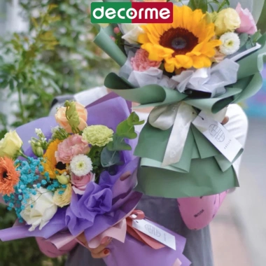 Giấy mếch gói hoa Decorme - Lót bó hoa tươi, hoa kẽm nhung, phụ kiện trang trí quà tặng, giá chỉ 30.700₫