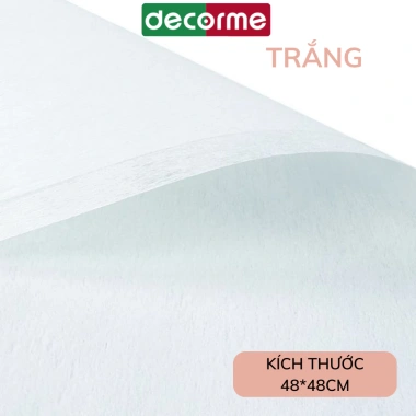 Giấy mếch gói hoa Decorme - Lót bó hoa tươi, hoa kẽm nhung, phụ kiện trang trí quà tặng, giá chỉ 30.700₫