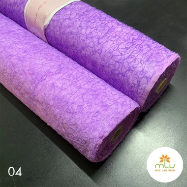 Giấy Mếch Lụa Hoa Văn Nổi, Giấy Gói Hoa Vân Long Gân - Giá 25.000 VND