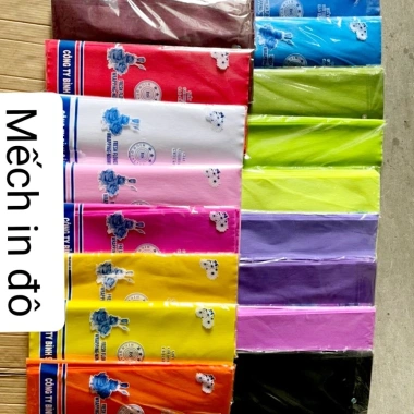Giấy mếch lụa mỏng Indo 50 tờ - Đủ màu, bó hoa, lót hoa, tăng tài lộc, giá ưu đãi 65.000₫