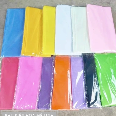 Giấy mếch lụa mỏng Indo 50 tờ - Đủ màu, bó hoa, lót hoa, tăng tài lộc, giá ưu đãi 65.000₫ 2 Giấy mếch lụa mỏng Indo 50 tờ - Đủ màu, bó hoa, lót hoa, tăng tài lộc, giá ưu đãi 65.000₫ 2
