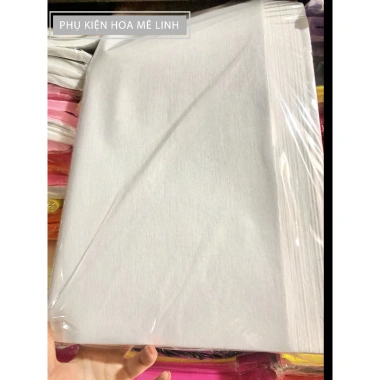 Giấy mếch lụa mỏng Indo 50 tờ - Đủ màu, bó hoa, lót hoa, tăng tài lộc, giá ưu đãi 65.000₫