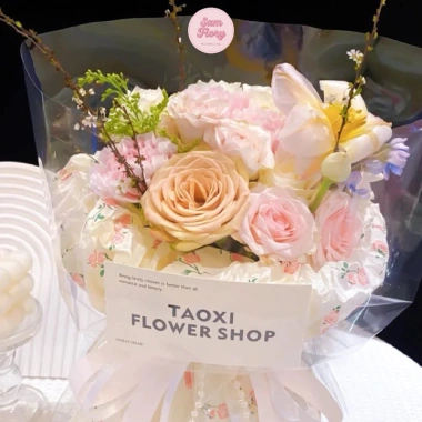 Giấy Mếch Nến 50x70cm 10/20 Tờ - Nhăn Dày Dặn, Lót Bó Hoa, Trang Trí Hộp Quà Sam Flory