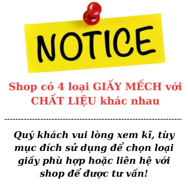 Giấy Mếch Nến Ánh Ngọc 5 Tờ 50x70cm Không Thấm Nước - Giá 19.000 VNĐ