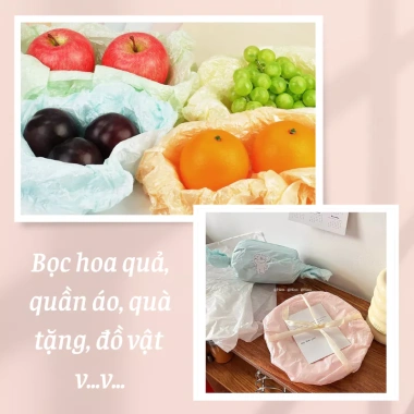 Giấy Mếch Nến Ánh Ngọc 5 Tờ 50x70cm Không Thấm Nước - Giá 19.000 VNĐ