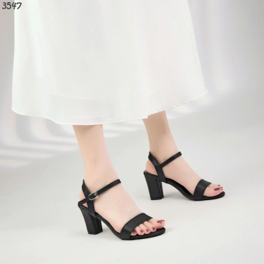 Giày MWC 3.547 Sandal Cao Gót Đế Vuông 7cm - Quai Ngang Tôn Dáng Giá 150.000