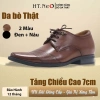 Giày nam buộc dây HT.NeO tăng 7cm, đế độn mũi nhọn, họa tiết laze lịch lãm 569k