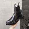 Giày nam cao cổ Chelsea boot da bò thật TEFOSS HT600 tăng 5cm size 38-45 da trơn khâu 3