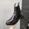 Giày nam cao cổ Chelsea boot da bò thật TEFOSS HT600 tăng 5cm size 38-45 da trơn khâu 7