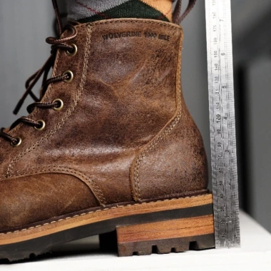 Giày nam cao cổ WOLVERINE ZIP nâu – Boot da bò sáp siêu bền, phượt, giảm giá 6,012,500₫