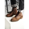 Giày nam cao cổ WOLVERINE ZIP nâu – Boot da bò sáp siêu bền, phượt, giảm giá 6,012,500₫ 5