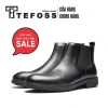Giày nam Chelsea Boot cao cổ da bò thật TEFOSS HN601 - Da Nappa, size 38-44, mũi tròn, giá giảm 2.762.500 VND